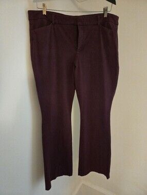 Burgundy Slacks Old Navy Size 18 - Fun Pants for Work